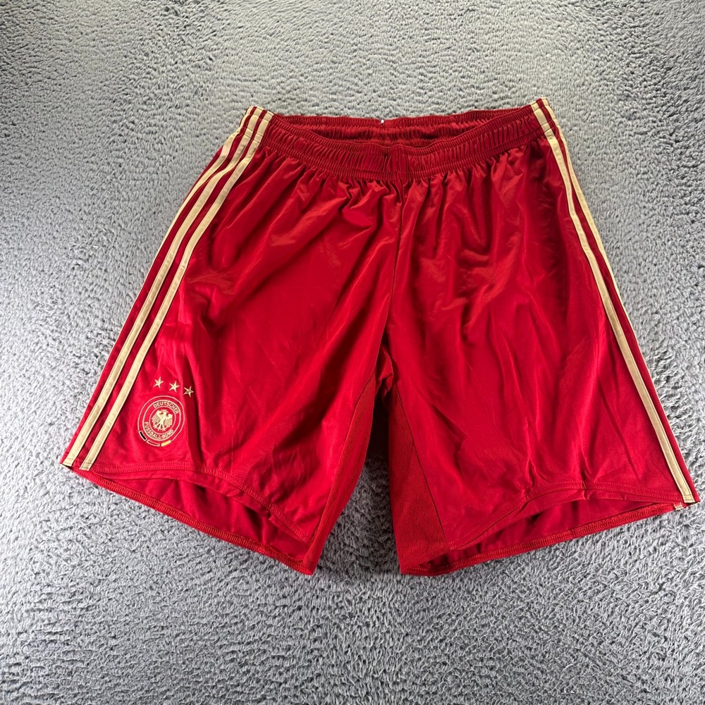 VTG Adidas Clima 365 Short Mens 2XL Red Polyester Athletic DFB Germany 2008 Euro